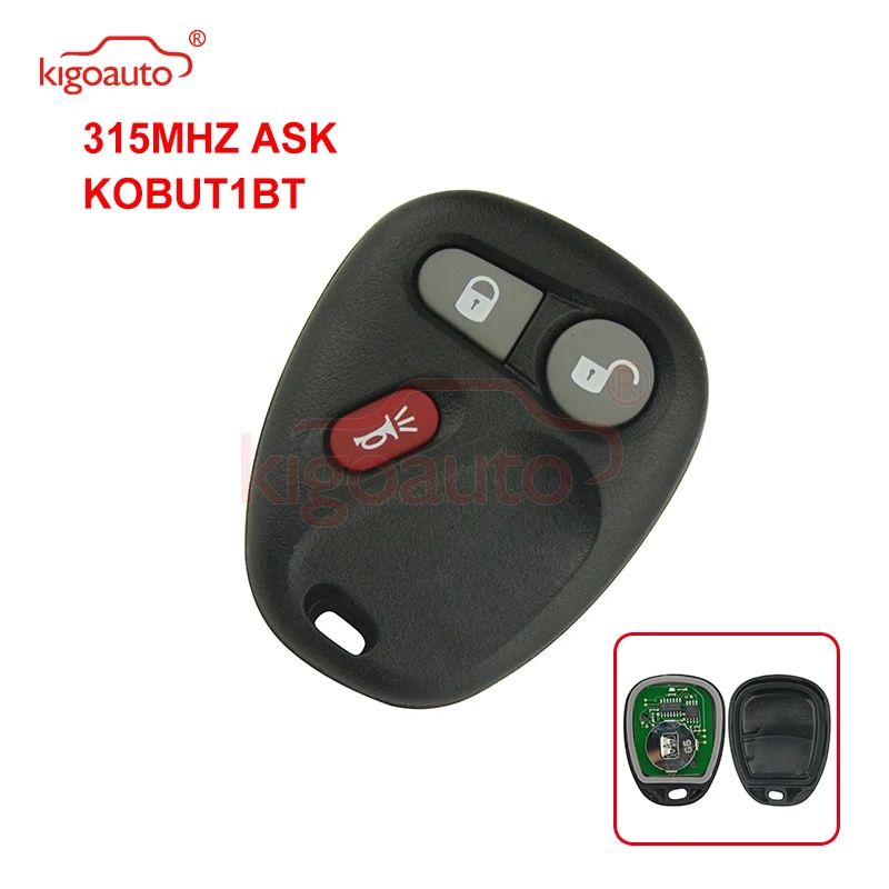 Kigoauto KOBUT1BT remote fob 3 button 315Mhz for Chevrolet  Silverado Suburban GMC Yukon Sierra 1998 1999 2000 2001 2002