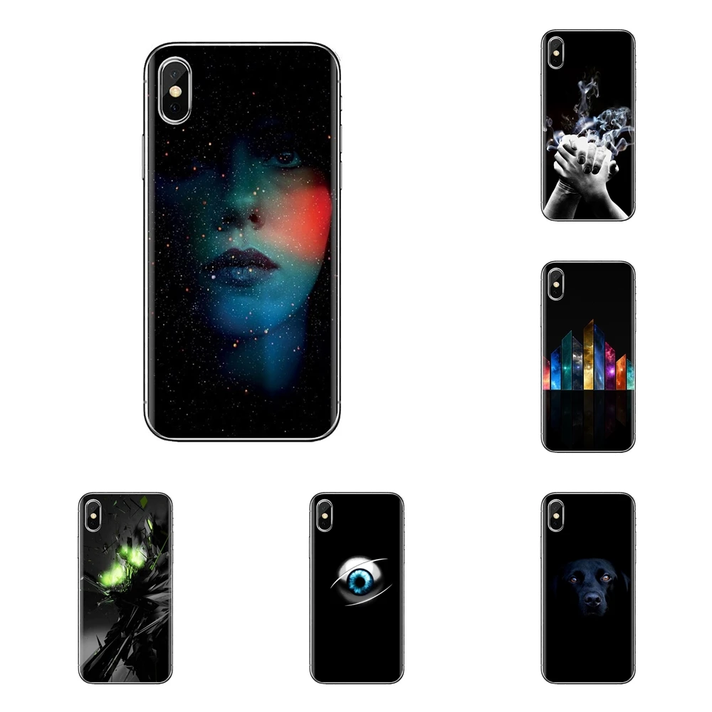 Темные черные обои HD для Xiao mi 4 5 5s 6 A1 A2 5X6X8 9 Lite SE Pro Max Mix 2 3 2S силиконовые чехлы