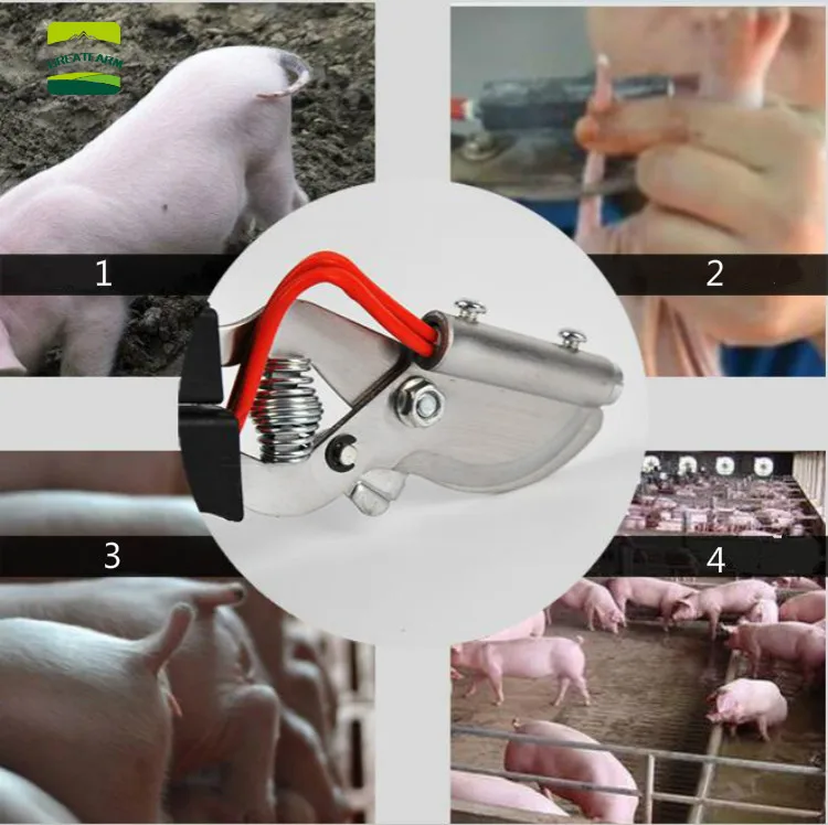 Piglet Electric Heat Tail Pliers Docker Pig Tail Docking Cutters