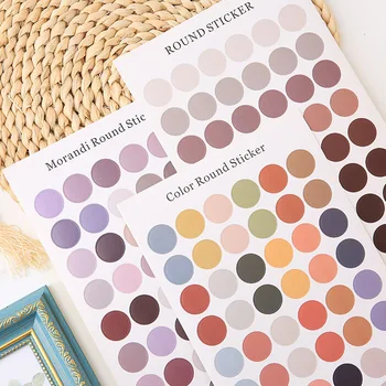 

Cool Morandi Colorful Dotted Paper Sticker DIY Sticky Paper Sticker 16cm*24.5cm