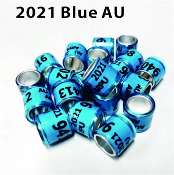 2021 rok niebieskie pierścienie gołębi AU Bird ring tanie i dobre opinie HVTSQGJ