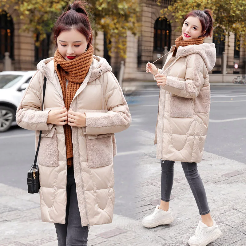 

Elegant Fashion Cotton-padded Clothes/Cotton Coat Mid-length 2019 Winter Cool Elegant