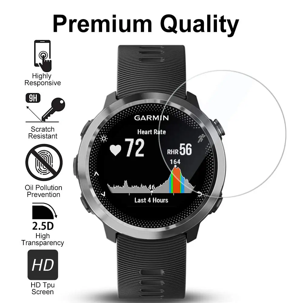 9H твердость HD Закаленное стекло Защитная пленка для экрана Garmin Forerunner 645 прозрачная защитная пленка для экрана