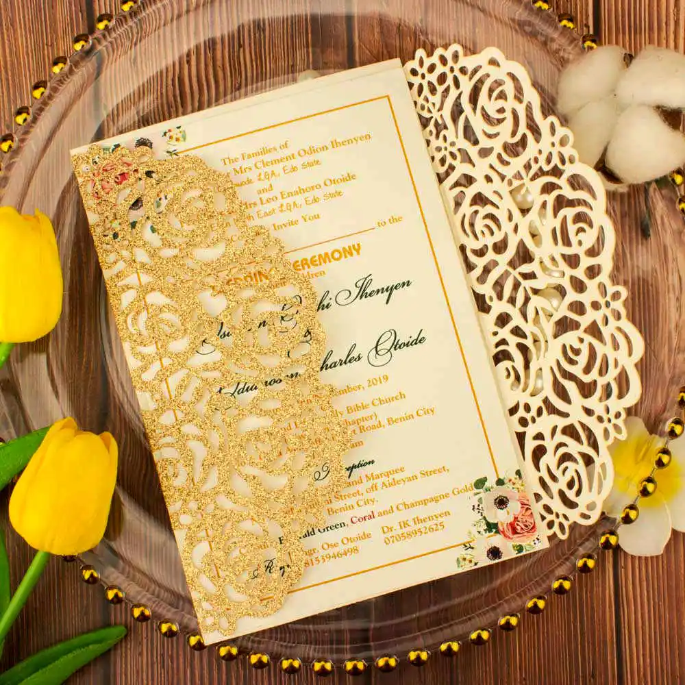 Tarjeta de invitación de boda hueca cortada con láser, rosa, oro,  purpurina, rubor, rosa, Burdeos, tarjetas de felicitación, 1 unidad -  AliExpress, image size:1000x1000