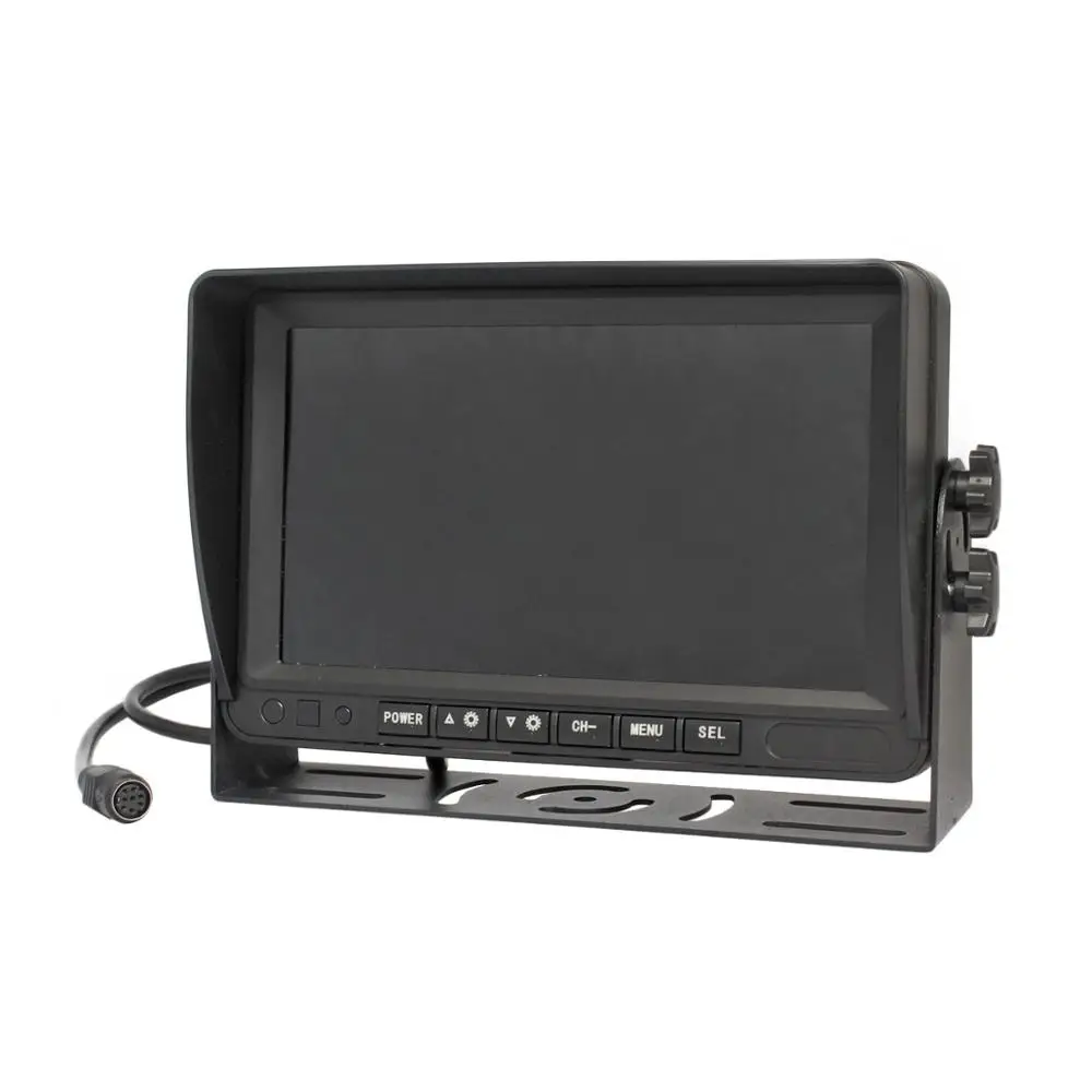 DIYSECUR AHD 7 дюймов TFT lcd автомобильный монитор заднего вида 2 x водонепроницаемый ИК ночного видения 1300000 пикселей AHD камера 1V2