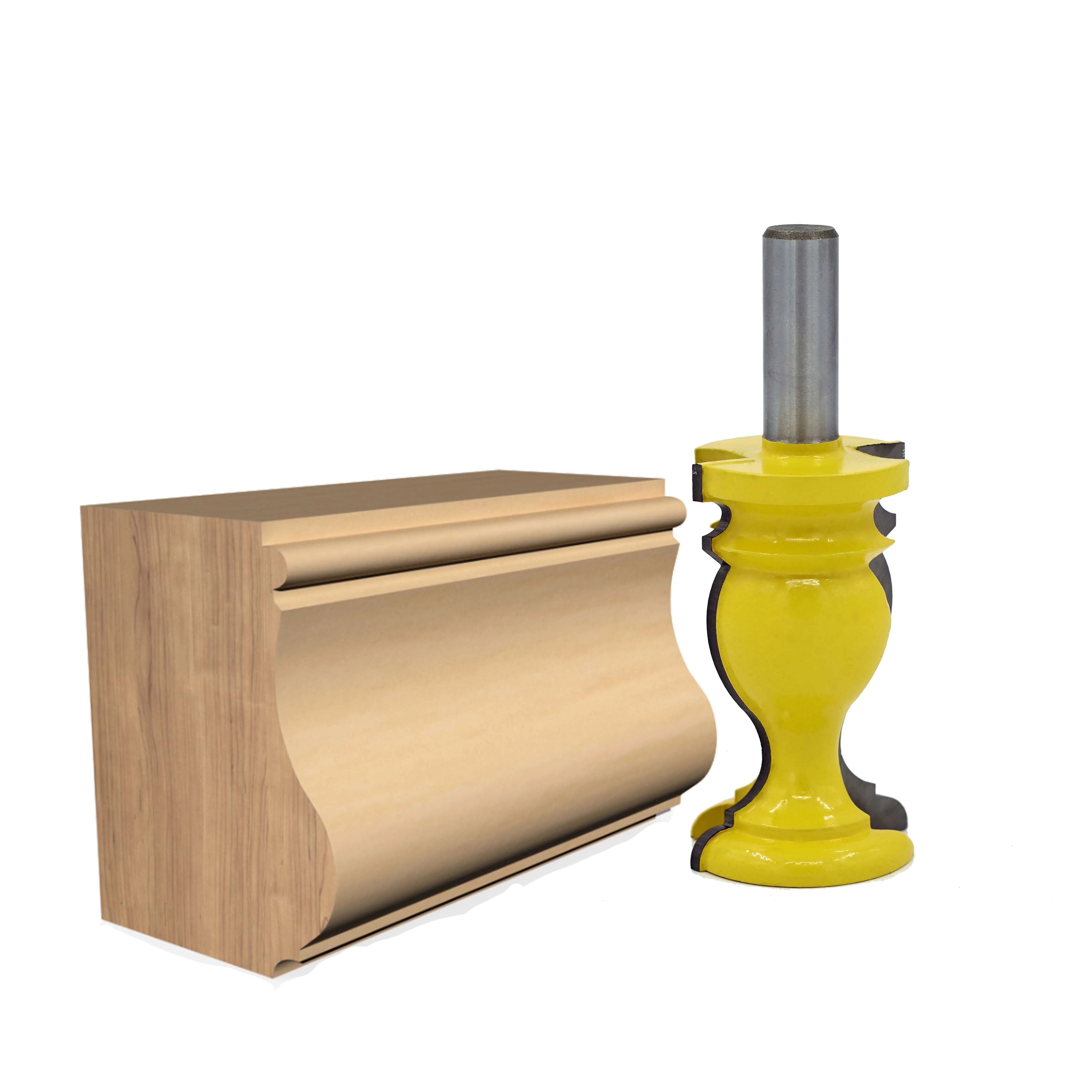 1PC 1/2" Shank  shank Architectural Cemented Carbide Molding Router Bit Trimming Wood Milling Cutter for Woodwork Cutt