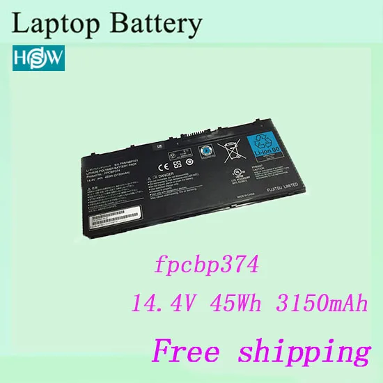 14,4 V 45Wh ноутбук аккумулятор для Fujitsu FPCBP374 FMVNBP221 батареи