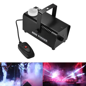 

400 Watt Fogger Fog Smoke Machine with Wired Remote Control for Party Live Concert DJ Bar KTV Stage Effect