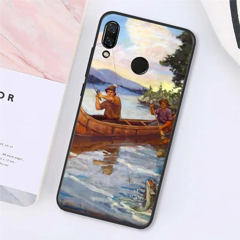 Babaite охота и рыбалка искусство рыбы чехол для телефона для Xiaomi Redmi4X 6A S2 Go Redmi 5 5Plus Note4 Note5 7 Note6Pro - Цвет: A2