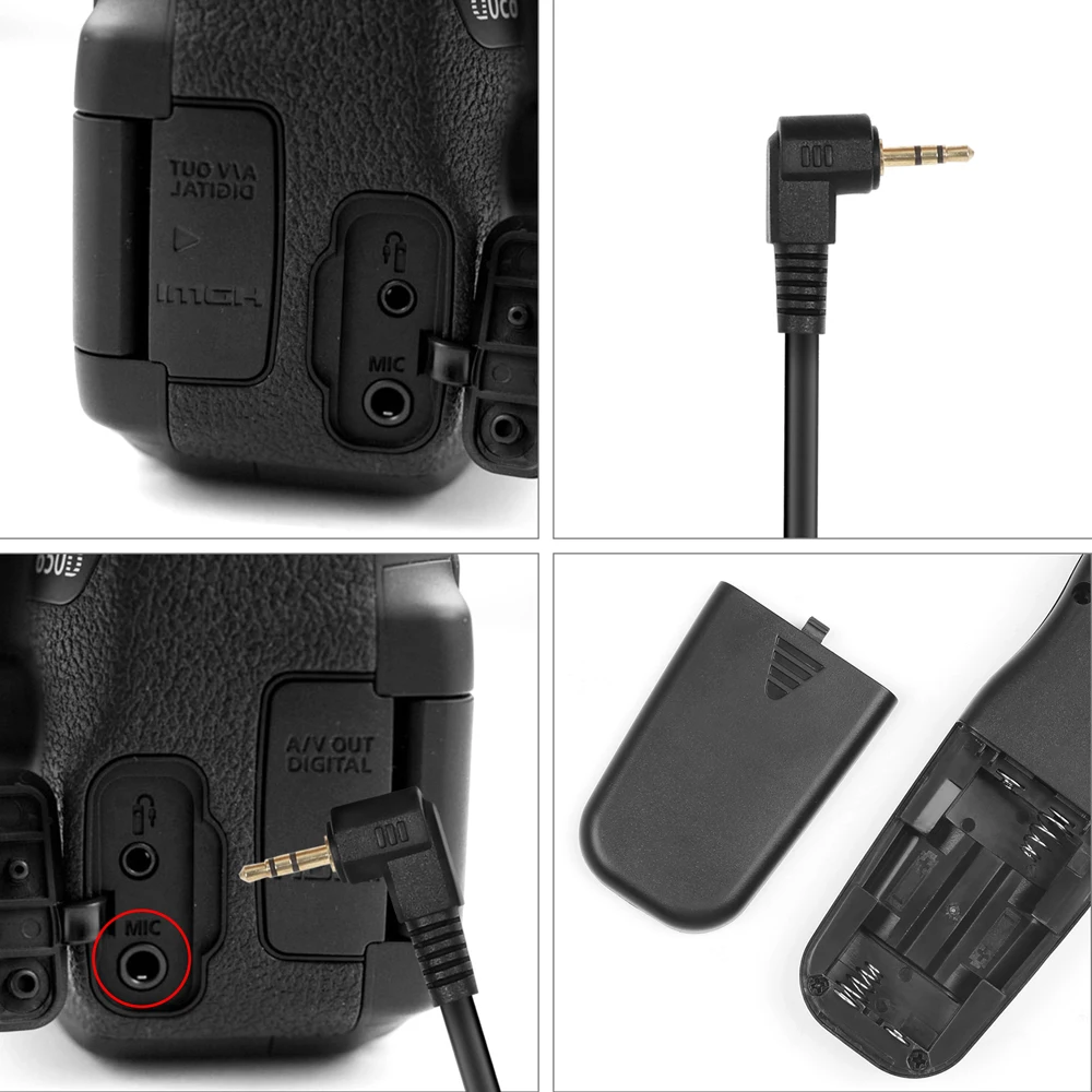 Интервалометровый кабель спуска затвора для Canon EOS 1300D 1100D 1200D 1000D ЖК-дисплей Таймер спуска затвора Пульт дистанционного управления