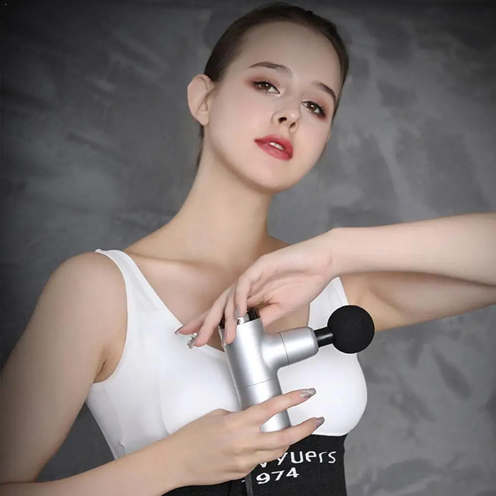

Mini Portable Fascia Gun Muscle Relaxer Electric Massager Relax Loss Massage Weight Muscle Fitness Physiotherapy Y6N8