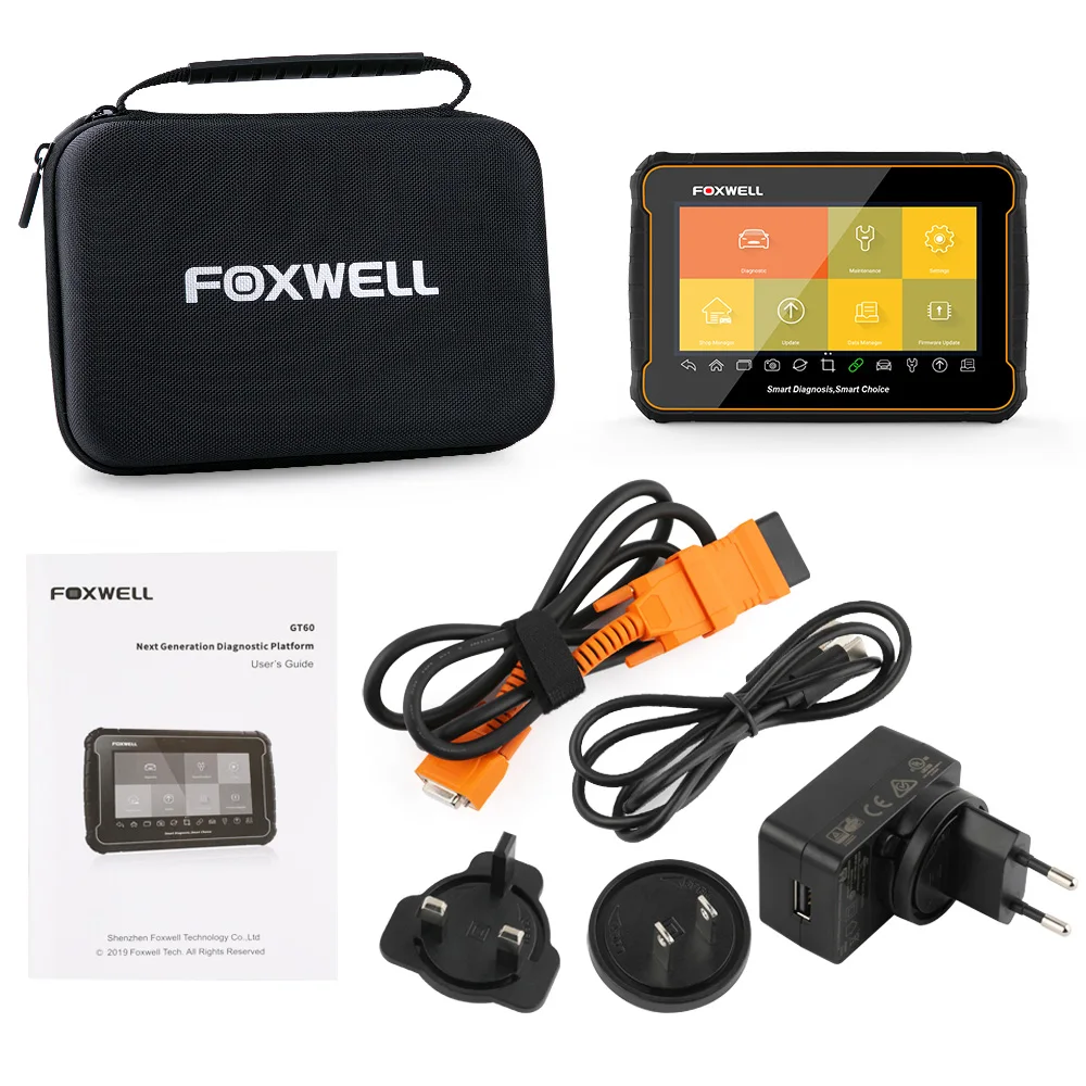 FOXWELL GT60 OBD2 автомобильный сканер полная система диагностики автомобиля ABS SRS EPB DPF