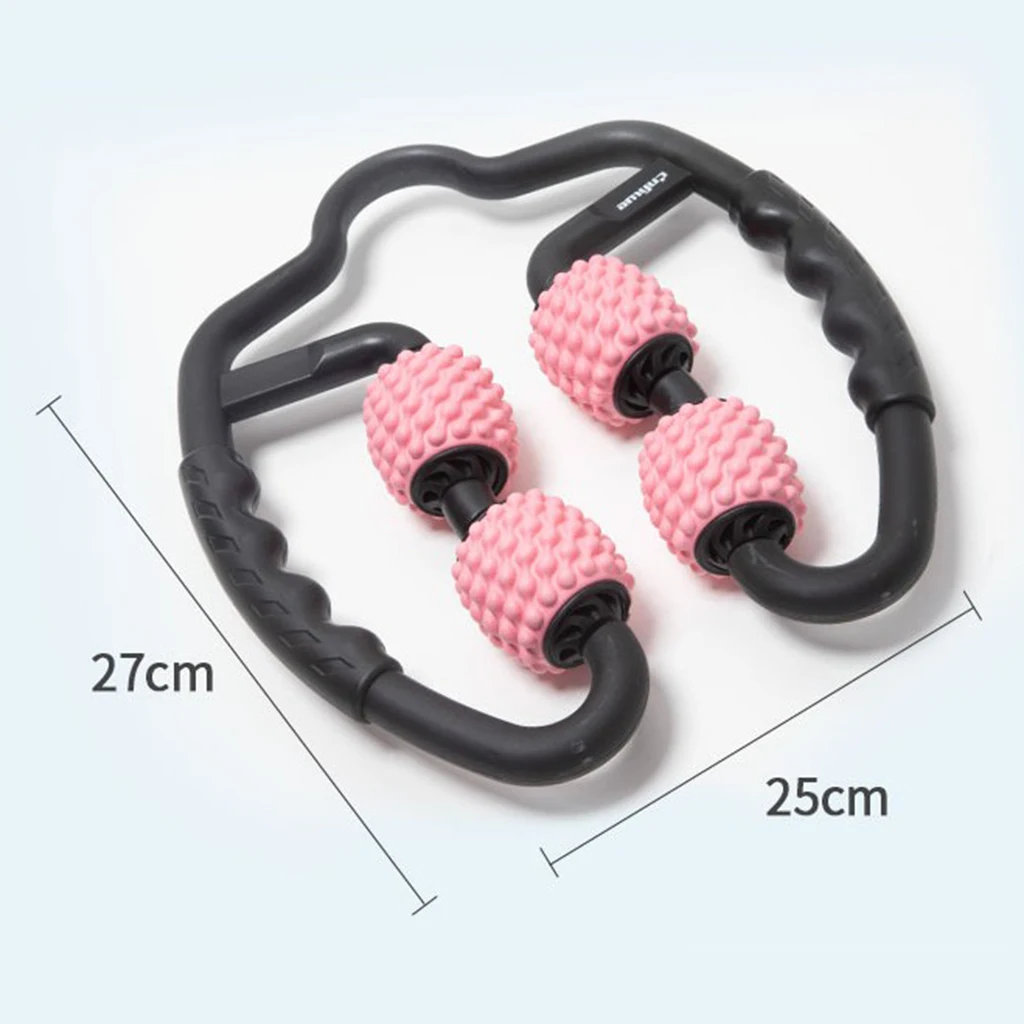 Handheld Acupressure Massage Tools Neck Arms Leg Belly Wheel Roller Massager Relaxing Muscles Anti Cellulite Massager Stick