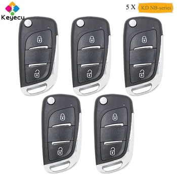 

KEYECU 5PCS P/N: NB11-2 DS Style KEYDIY NB-Series KD Universal Remote Control Key With 2 Buttons for KD900/ KD-X2 Key Programmer