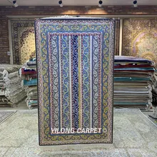Yilong 3'x5' персидские шелковые ковры ручной работы небольшие ручные узлы полосы области ковры(HF265B