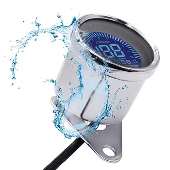 

1-4 Cylinder 7 Color Backlit Fuel Meter Universal Digital Motorcycle LCD Screen Speedometer Odometer Techometer