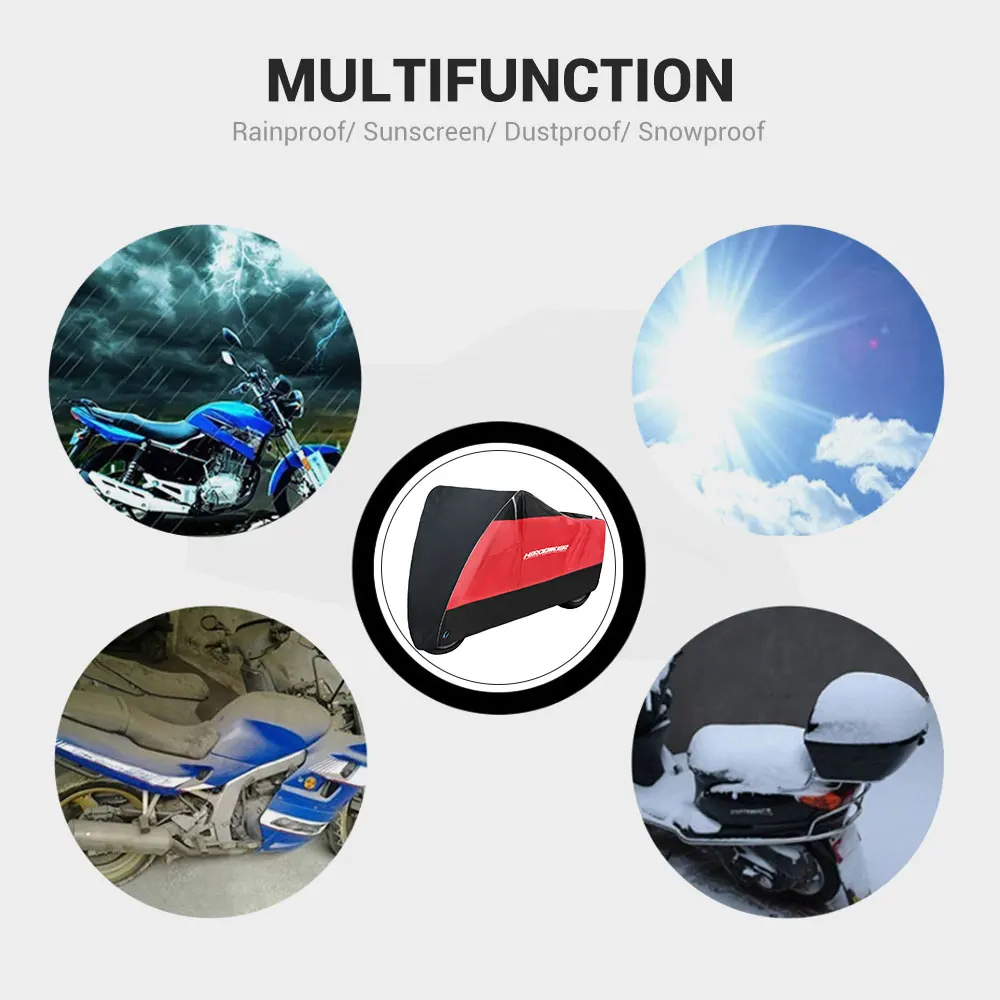HEROBIKER моторы, чехлы для велосипеда, мотоцикла, пылезащитные, водонепроницаемые, для улицы, в помещении, от дождя, УФ-защита, покрытие, пальто для велосипеда, скутера, 9 цветов