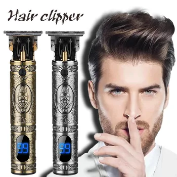

Professional Barber Close cutting Digital Hairdresser Electric Hair Clipper Men Hair Trimmer 0mm T-Blade Beard Hair Clipper