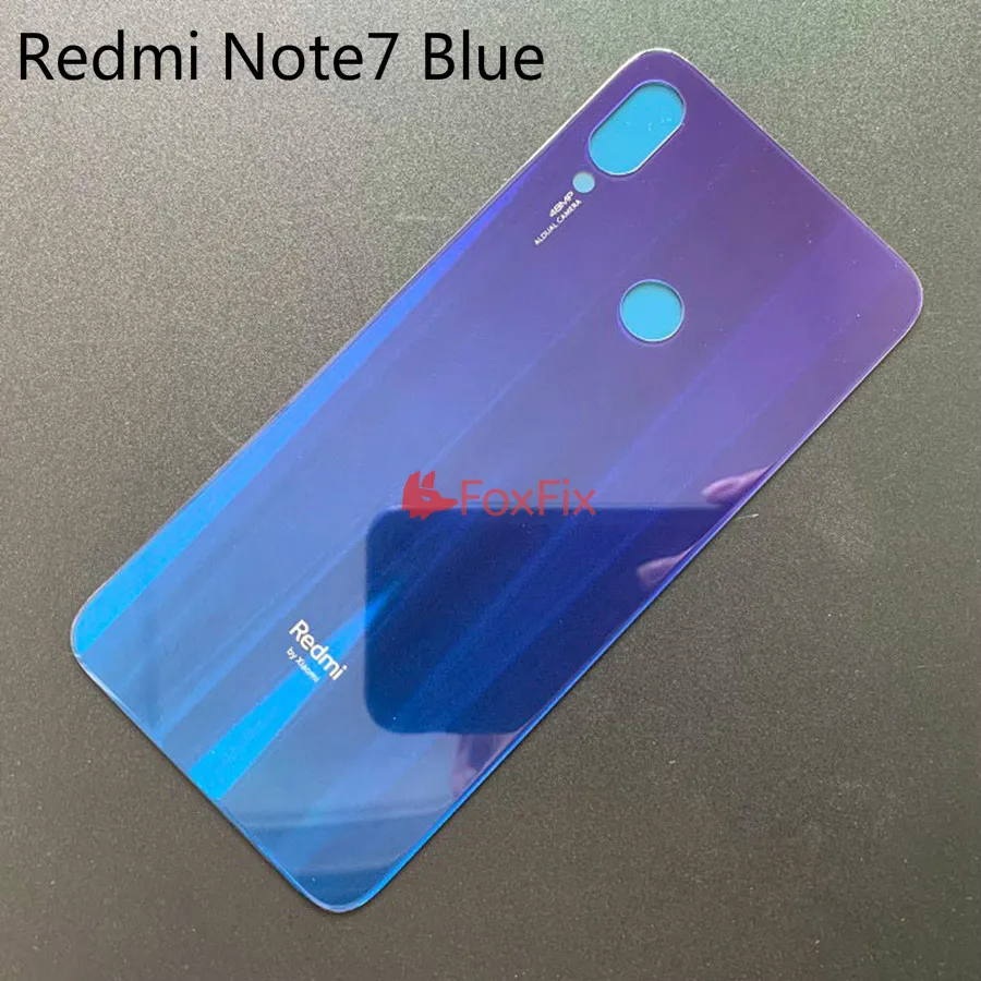 Задняя крышка для Xiaomi Redmi Note 7 Pro Крышка батарейного отсека задняя дверь Корпус чехол Redmi Note 7 Крышка батарейного отсека Note7 задняя панель Замена