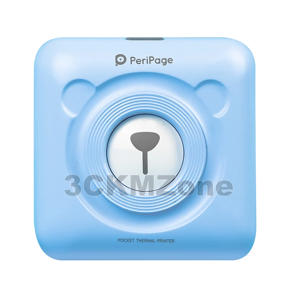Blue Портативный Bluetooth беспроводной фото принтер для печати Карманный PeriPage A6 Мини-термопринтер USB-подключение Impresoras Fotos - Цвет: Blue