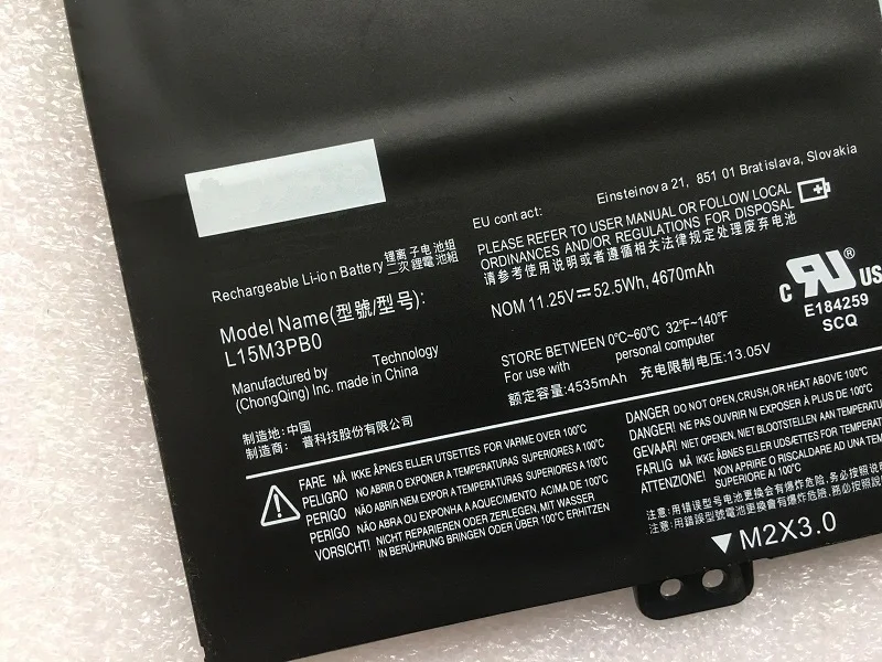 SupStone L15M3PB0 Аккумулятор для ноутбука lenovo Yoga 510-14isk, IdeaPad 320S-14IKB, Flex 4 1470 1570 1480 L15L3PB0