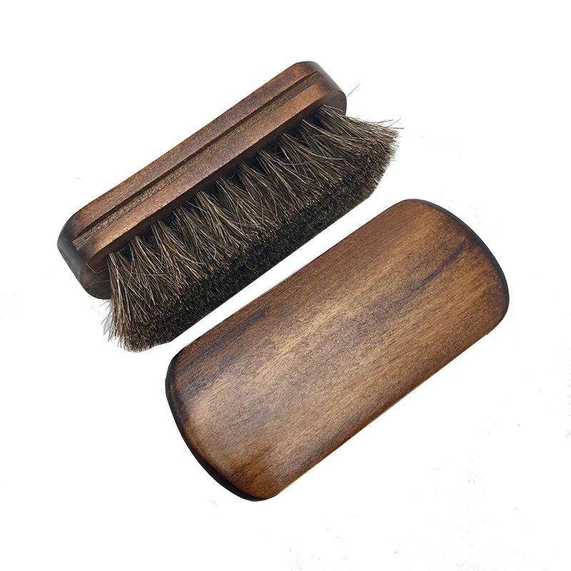 Horse Hair Shoes Cleaner Brush Polishing Tools