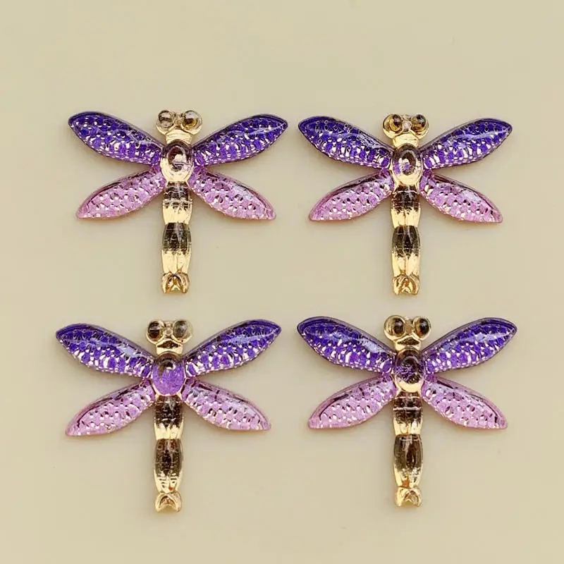 10pcs-27-32mm-New-Fashion-Multi-color-Dragonfly-shape-for-Women-Rainbow ...