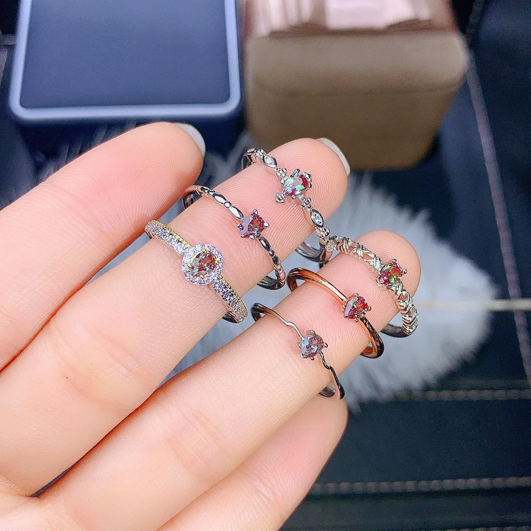 Fashion Frill Silver Rings For Women Stainless Steetl AD Heart Hug Silver  Adjustable Ring For Women Girls