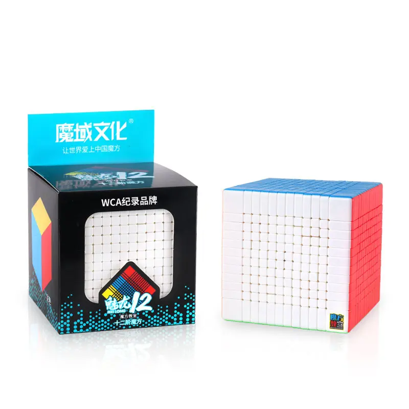 Moyu 12x12 cube Moyu Meilong 12x12x12 волшебный куб 12 слоев скоростной куб профессиональные головоломки игрушки для детей Детские Подарочные игрушки - Цвет: Stickerless