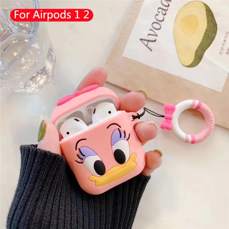 4 Мультяшный наушник коробка для Apple Airpods чехол силиконовые милые аксессуары для Airpods 2 Беспроводная bluetooth-гарнитура защитный чехол - Цвет: 4