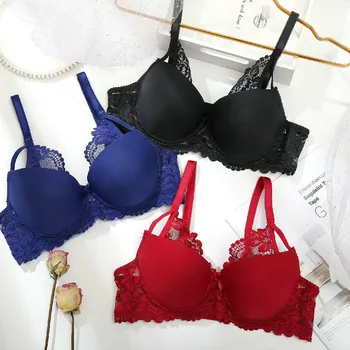 

Sexy Bandage Push Up Lace Bra Lingerie Underwire Underwear Breathable Bralette Female Intimate Bras for Women Quality Fashion