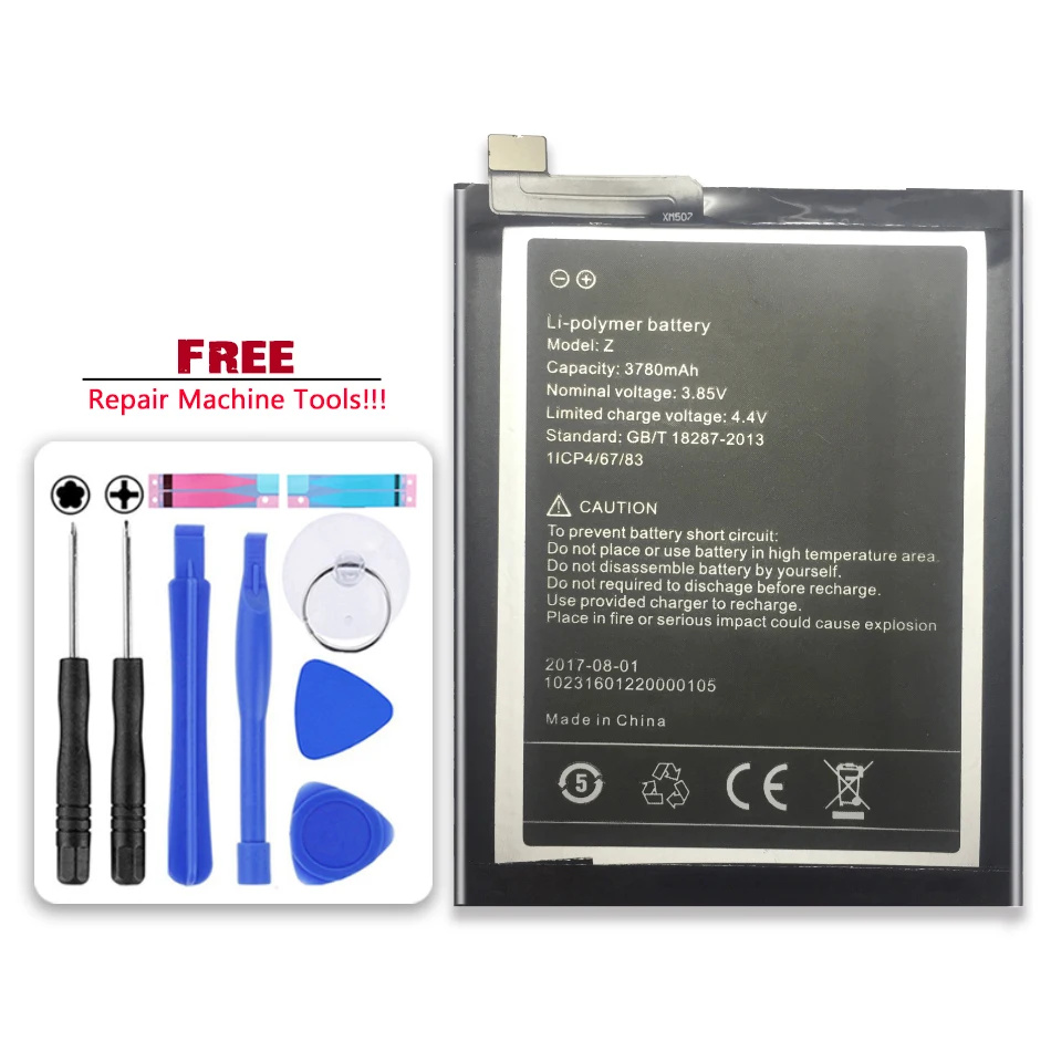 For Umi UMIDIGI Z Replacement Mobile Phone Battery 3780mAh For Umi UMIDIGI Z
