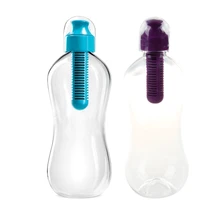 ABSS-2 шт 550 мл открытый водный помпон гидратационный фильтр Бутылка фильтрованная питьевая, фиолетовая и синяя