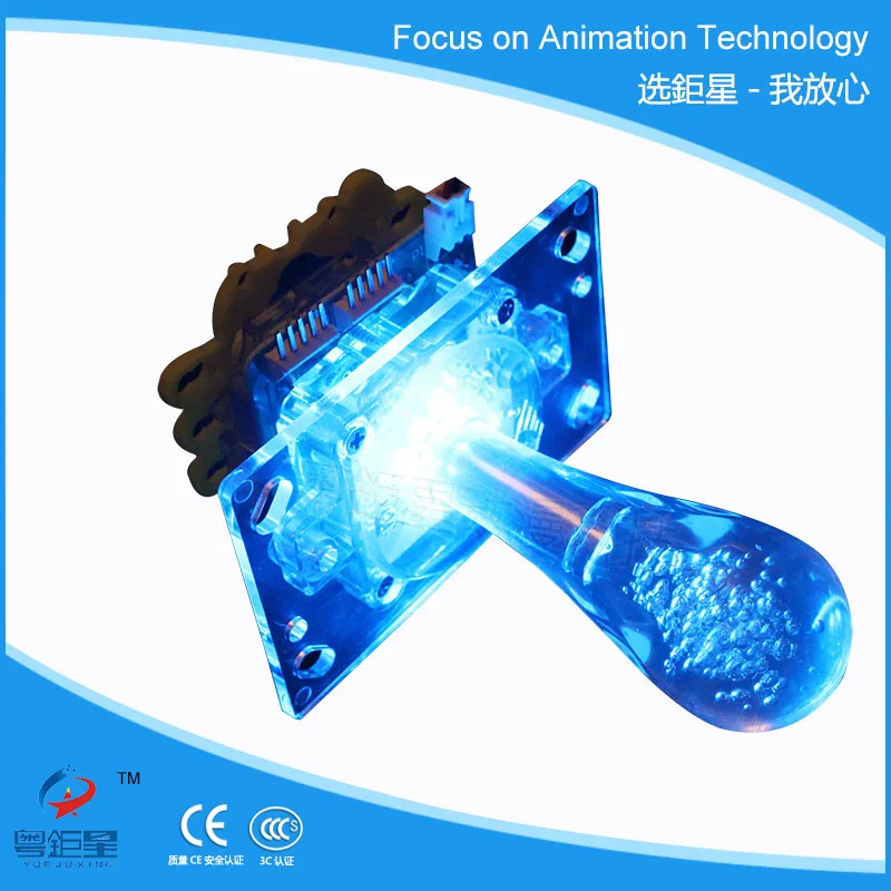 LED Illuminated Zippy Oval Ball Top Joystick Controller Replacement Parts For arcade machine