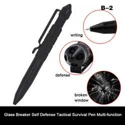 Stylo tactique multifonction, armes d'auto défense, brise verre en alliage d'aluminium, Kit de survie EDC, Kit d'urgence en plein air 