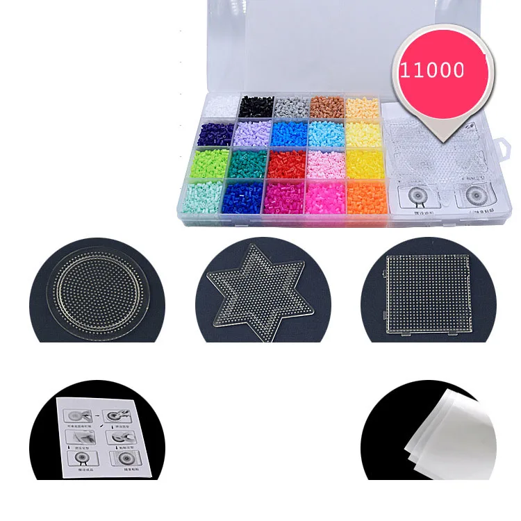 20 Colors Box Set Hama Beads Toys 5mm Perler Educational Kids Diy Toys Fuse Beads Plussize 3