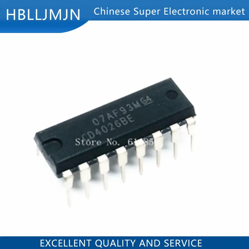 10PCS CD4026 CD4026BE CD4026B DIP 16|10pcs| - AliExpress