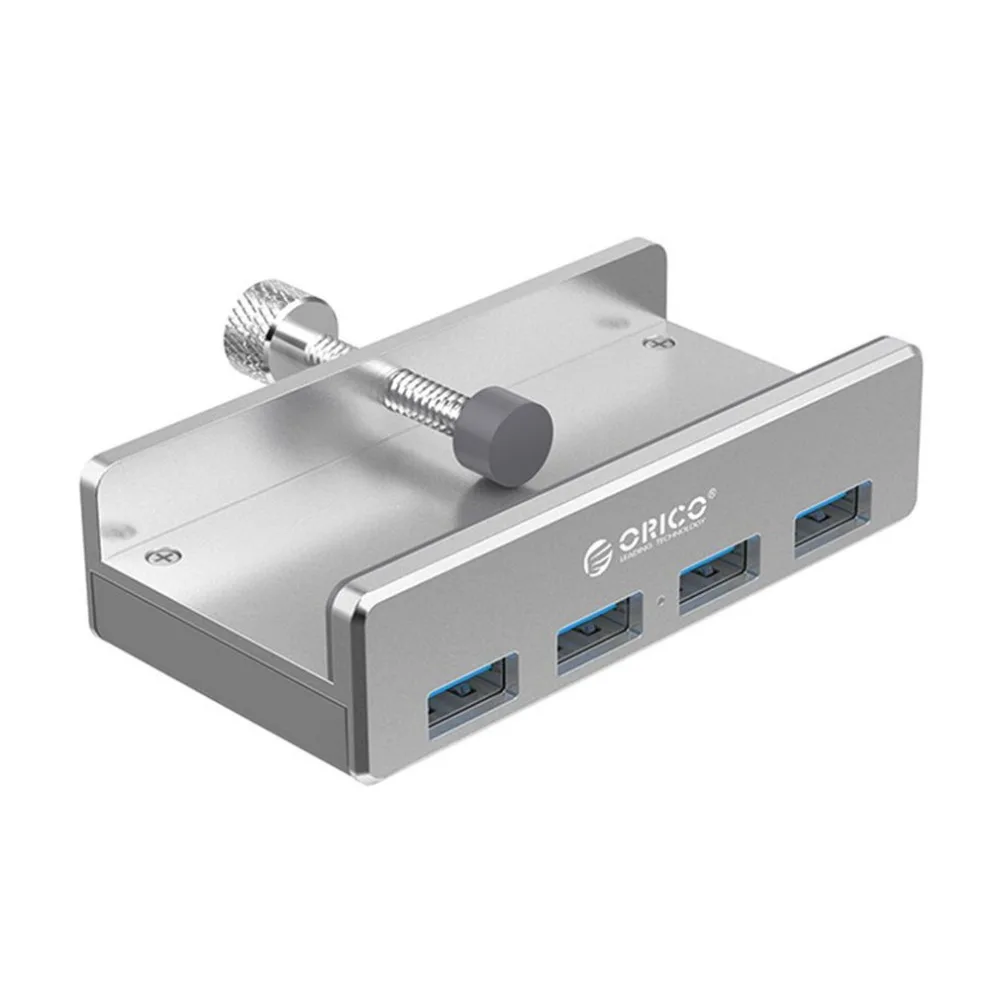 Алюминий 4 Порты Usb 3,0 клип-Тип концентратор для настольных зажим ассортимент оснастки на расширение мульти-Интерфейс концентратор