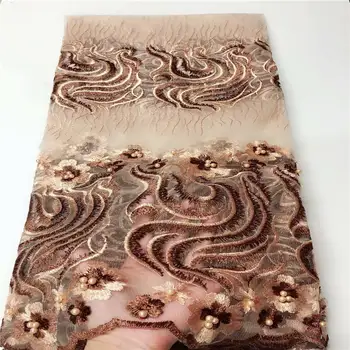 

2020 Latest Nigerian Laces Fabrics With Stones High Quality Tulle African Laces Fabric Wedding French Tulle Lace Fabric A1579