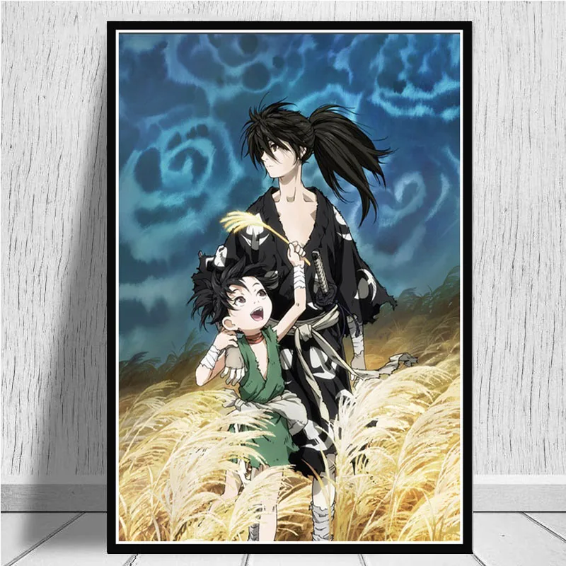 Japanese Classic Anime Dororo Poster Pictures Kraft Paper Living