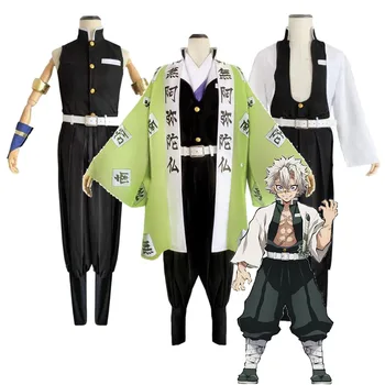 

Anime Demon Slayer Cosplay Costume Kimetsu no Yaiba Uzui Tengen Himejima Kyoumei Shinazugawa Sanemi Cosplay Costume