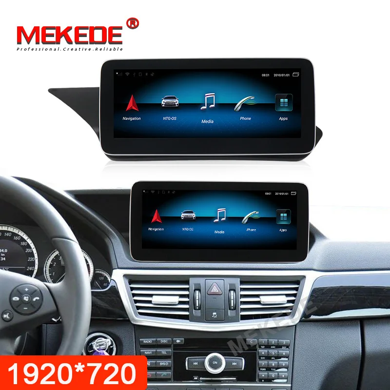 4glte Android9.0 4G+ 64G Автомобильный мультимедийный DVD Авторадио плеер для Mercede Benz E Class W212 2009- WithOBD RDS Mirror Link ips