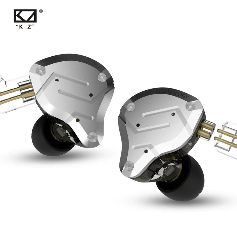 KZ ZS10 PRO 4BA+ 1DD KZ гибридные наушники гарнитура Hi-Fi наушники в ухо DJ монитор наушники для KZ AS10 ZS10 ZSN PRO