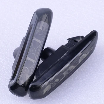 

1 Pair Car Side Marker Light Turn Indicator Black Lens 3 LED 63138370719 63138370720 Fit for BMW 3-Series E46 1999 2000 2001