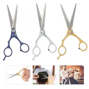 

Professional Hair Cutting Scissors Barber Shears Home Salon Stainless Steel Regular Flat Tooth Hairdressing Scissor Styling Tool