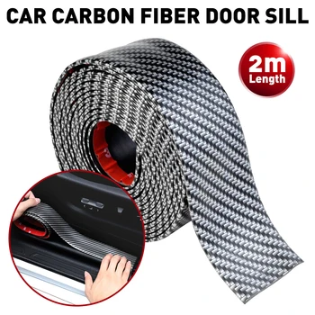 

Car Universal Carbon Fiber Anti Scratch Protector Trim for Volkswagen VW Jetta MK5 6 Golf 4 5 6 7 CC Tiguan Passat B5 B6 b7 Polo