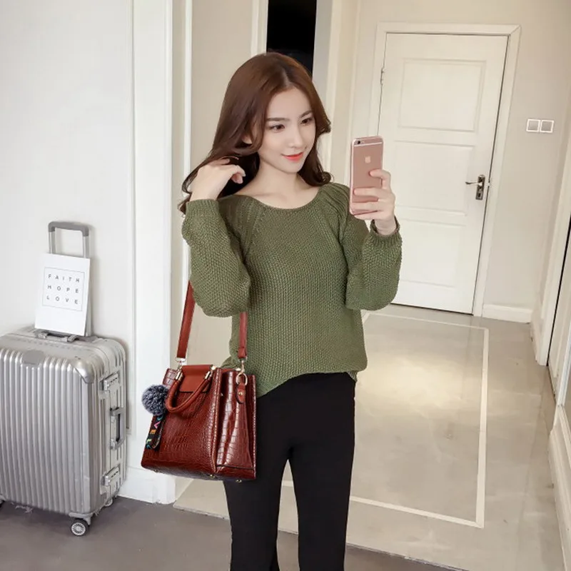 FUNMARDI Luxury Brand Handbag Women Alligator Patchwork Shoulder Bag Crossbody New PU Women Bag Trunk Tote Bag Hairball WLHB2025