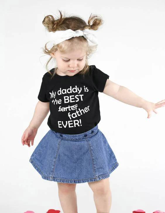 Милая футболка с надписью «My Daddy Is The Best Father Ever» для мальчиков и девочек модная детская футболка с короткими рукавами забавные повседневные футболки для малышей