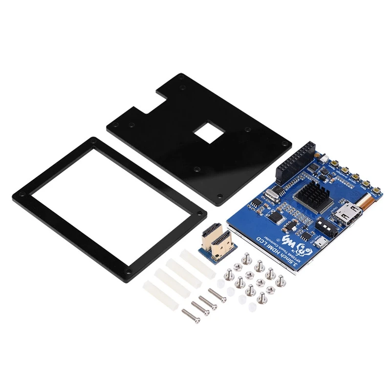 Waveshare 1080P ips 60Fps 3,5 дюймов HDMI ЖК-экран дисплей с Чехол HDMI разъем для Raspberry Pi