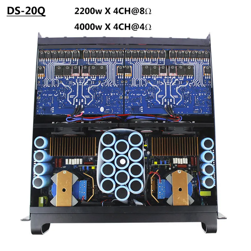 Профессиональный усилитель мощности 4 канала 4000 Вт 2200 x для сабвуфера|sound power